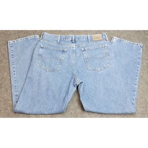 Lee Jeans Mens 38x30 Blue Denim Boho Streetwear Grunge Regular Fit Straight Leg